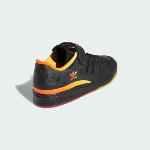 Adidas Originals Forum Low Mens Leather Sneaker Shoes Black FZ5891 NEW Size 13 - Picture 6 of 9